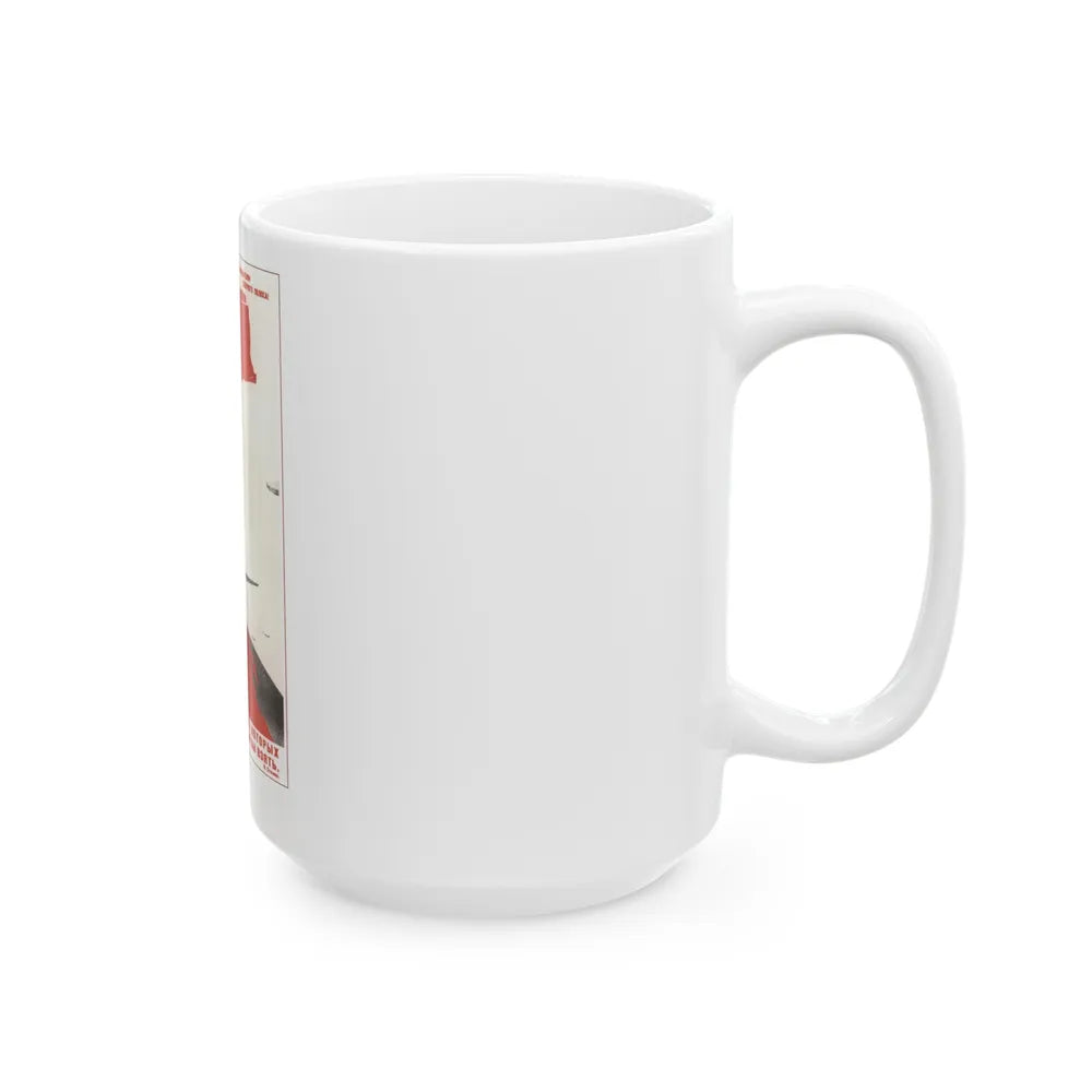 Soviet Era Poster 301 - White Coffee Mug-Go Mug Yourself