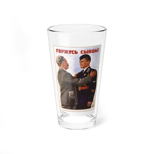 Soviet Era Poster 305 - Pint Glass 16oz 16oz - Go Mug Yourself
