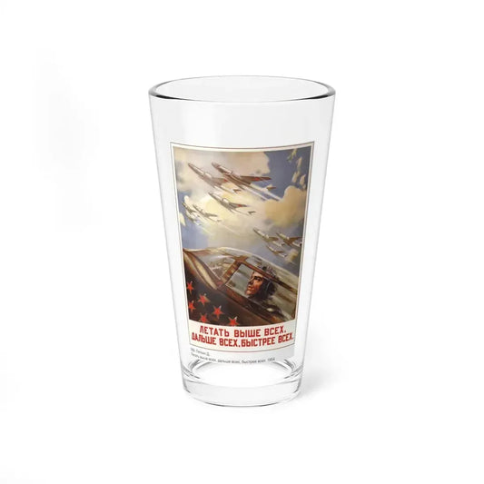 Soviet Era Poster 307 - Pint Glass 16oz 16oz - Go Mug Yourself