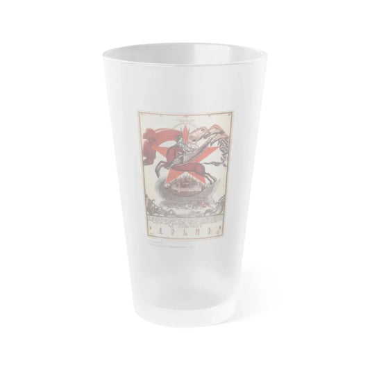 Soviet Era Poster 313 - Frosted Pint Glass 16oz 16oz Frosted - Go Mug Yourself