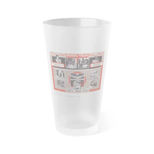 Soviet Era Poster 315 - Frosted Pint Glass 16oz Default Title - Go Mug Yourself