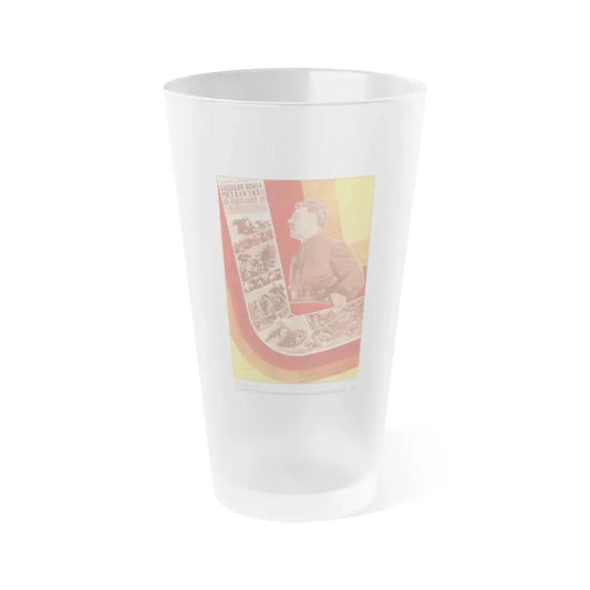 Soviet Era Poster 321 - Frosted Pint Glass 16oz Default Title - Go Mug Yourself
