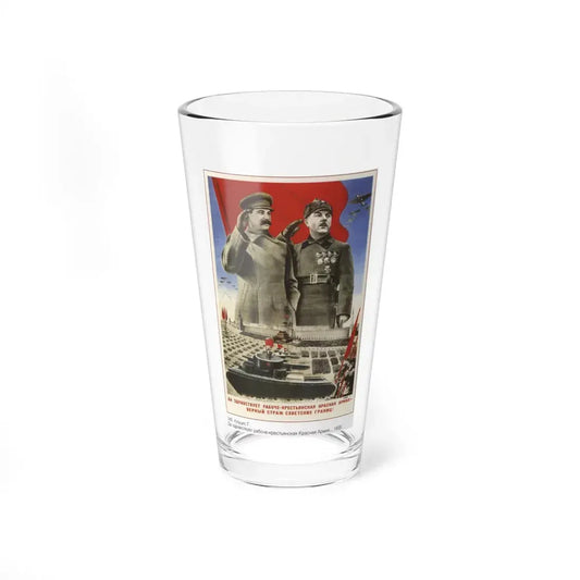 Soviet Era Poster 324 - Pint Glass 16oz 16oz - Go Mug Yourself