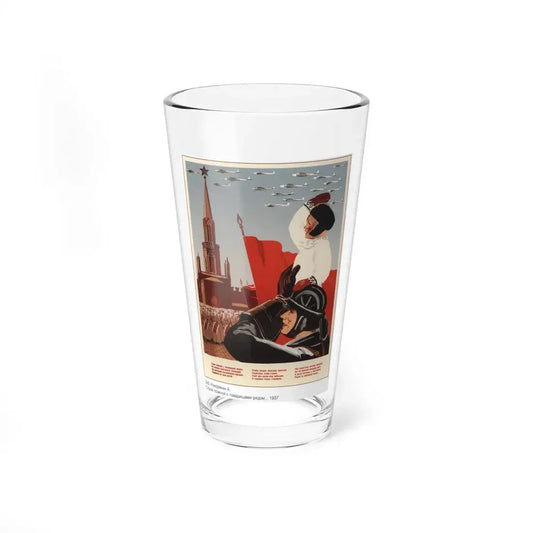 Soviet Era Poster 327 - Pint Glass 16oz 16oz - Go Mug Yourself