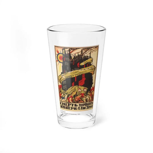 Soviet Era Poster 349 - Pint Glass 16oz 16oz - Go Mug Yourself