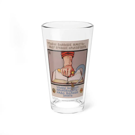 Soviet Era Poster 356 - Pint Glass 16oz 16oz - Go Mug Yourself