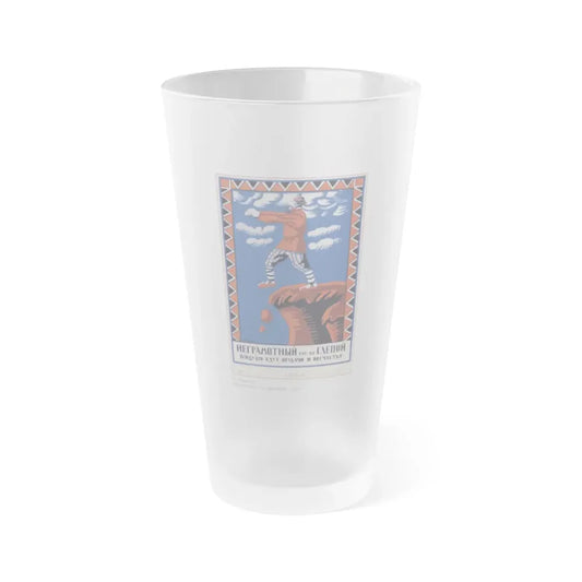 Soviet Era Poster 357 - Frosted Pint Glass 16oz 16oz Frosted - Go Mug Yourself