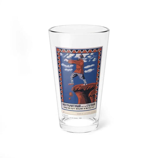 Soviet Era Poster 357 - Pint Glass 16oz 16oz - Go Mug Yourself