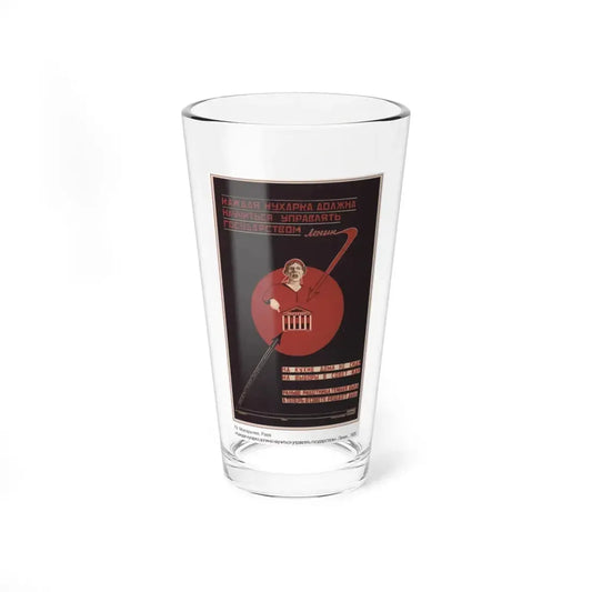Soviet Era Poster 364 - Pint Glass 16oz 16oz - Go Mug Yourself