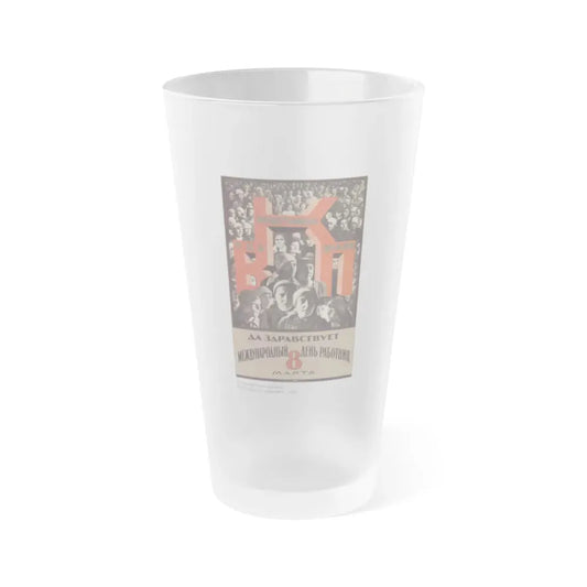 Soviet Era Poster 365 - Frosted Pint Glass 16oz 16oz Frosted - Go Mug Yourself
