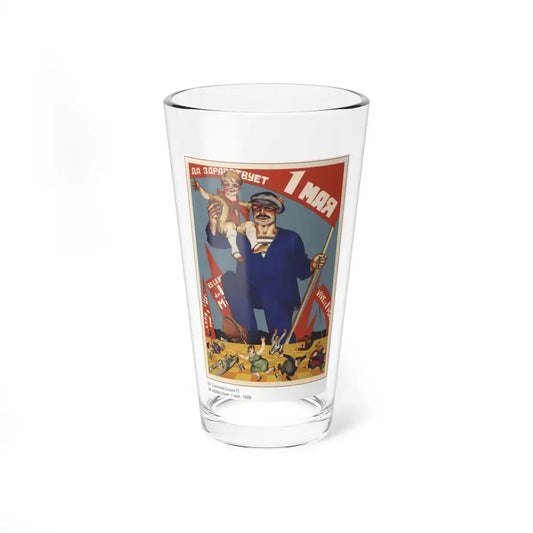 Soviet Era Poster 374 - Pint Glass 16oz 16oz - Go Mug Yourself