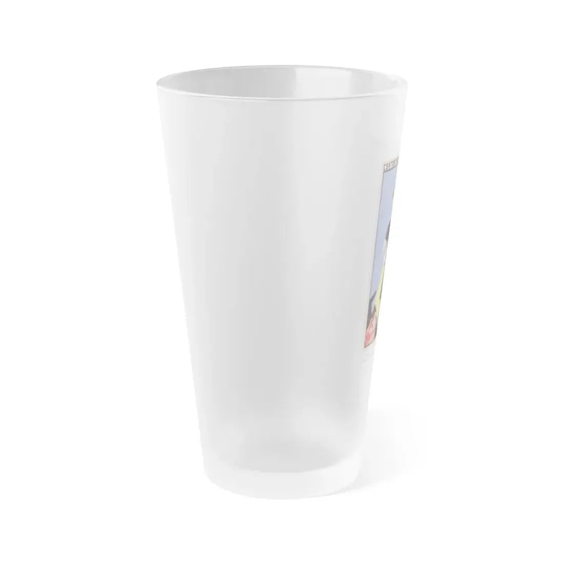 Soviet Era Poster 375 - Frosted Pint Glass 16oz - Go Mug Yourself