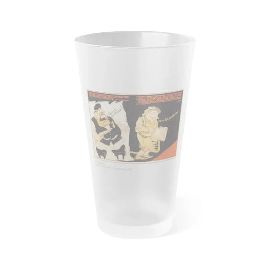 Soviet Era Poster 380 - Frosted Pint Glass 16oz 16oz Frosted - Go Mug Yourself