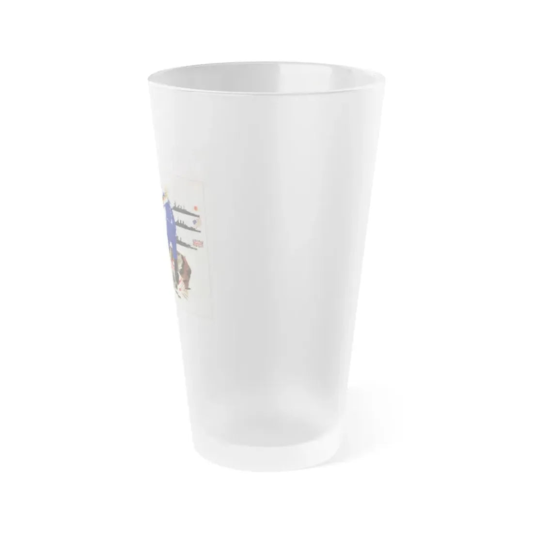 Soviet Era Poster 384 - Frosted Pint Glass 16oz - Go Mug Yourself