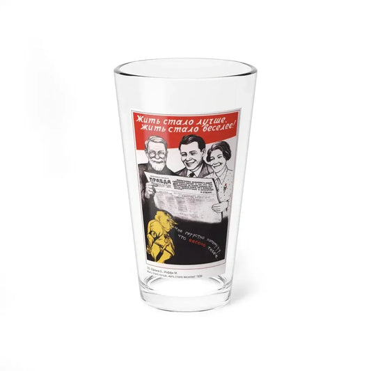 Soviet Era Poster 389 - Pint Glass 16oz 16oz - Go Mug Yourself