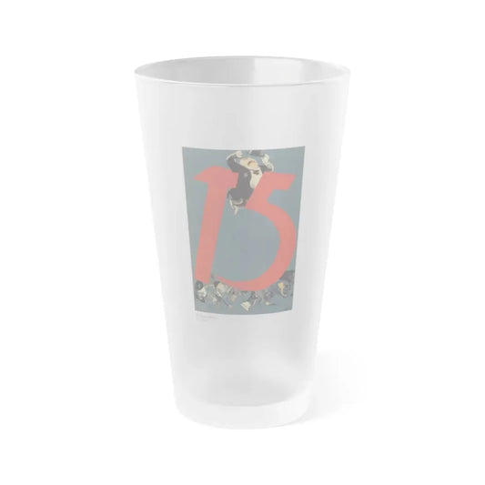 Soviet Era Poster 390 - Frosted Pint Glass 16oz 16oz Frosted - Go Mug Yourself