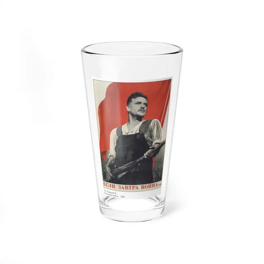 Soviet Era Poster 397 - Pint Glass 16oz 16oz - Go Mug Yourself
