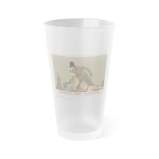 Soviet Era Poster 400 - Frosted Pint Glass 16oz 16oz Frosted - Go Mug Yourself