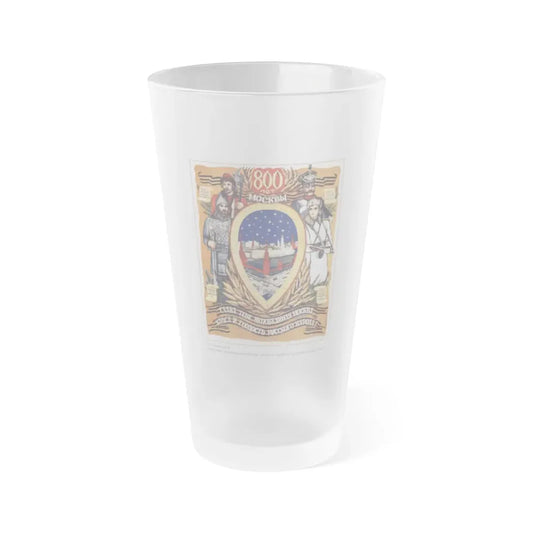 Soviet Era Poster 402 - Frosted Pint Glass 16oz 16oz Frosted - Go Mug Yourself
