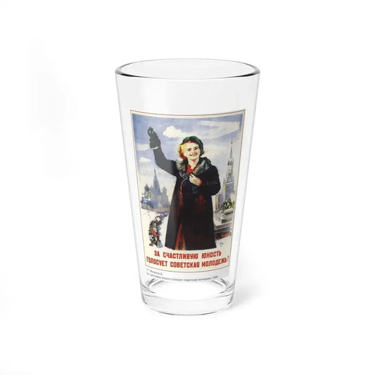 Soviet Era Poster 407 - Pint Glass 16oz 16oz - Go Mug Yourself