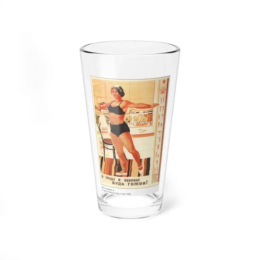 Soviet Era Poster 459 - Pint Glass 16oz 16oz - Go Mug Yourself