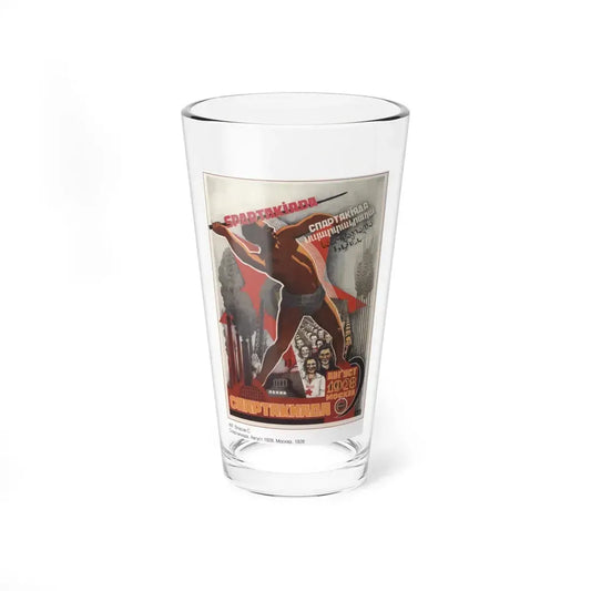 Soviet Era Poster 460 - Pint Glass 16oz 16oz - Go Mug Yourself