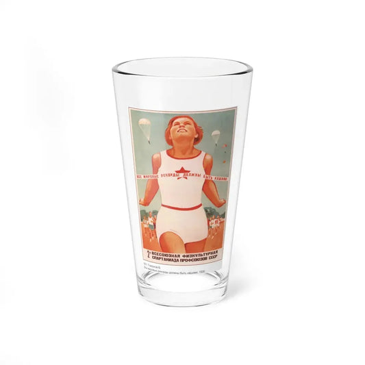 Soviet Era Poster 464 - Pint Glass 16oz 16oz - Go Mug Yourself
