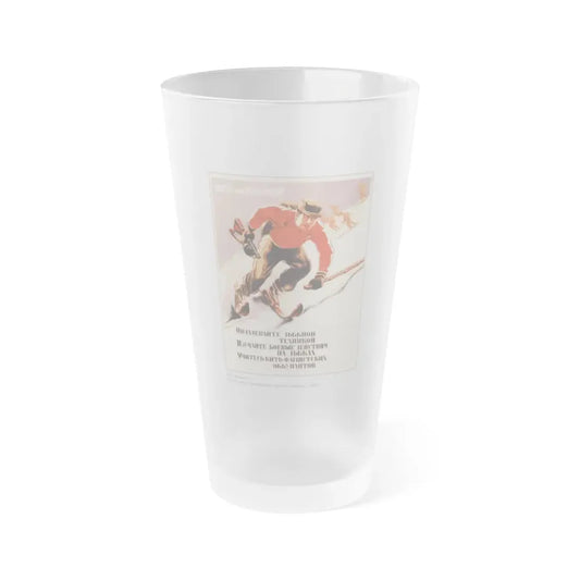 Soviet Era Poster 465 - Frosted Pint Glass 16oz Default Title - Go Mug Yourself