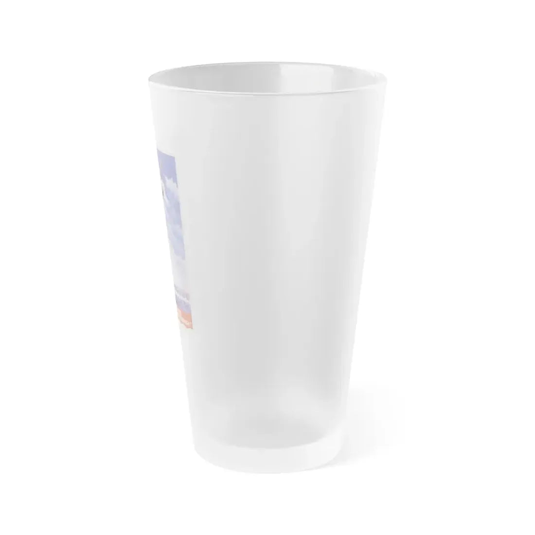 Soviet Era Poster 466 - Frosted Pint Glass 16oz - Go Mug Yourself