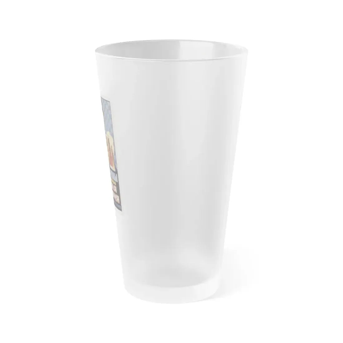 Soviet Era Poster 490 - Frosted Pint Glass 16oz - Go Mug Yourself