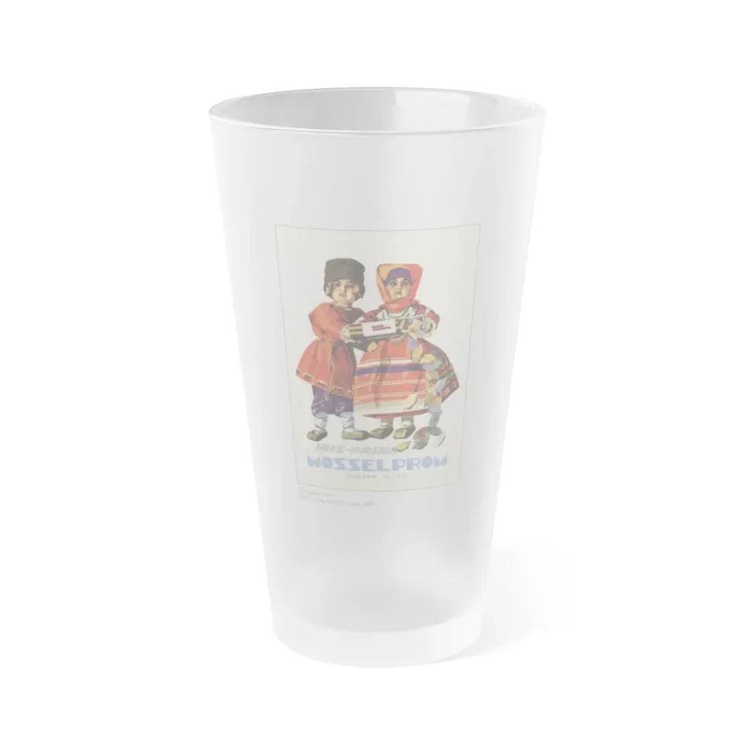 Soviet Era Poster 492 - Frosted Pint Glass 16oz 16oz Frosted - Go Mug Yourself