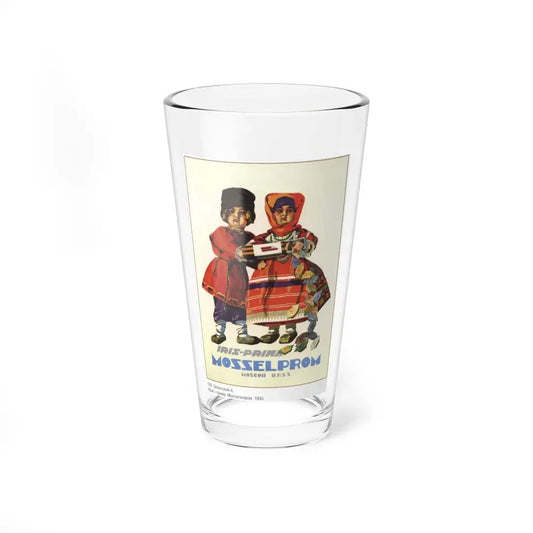 Soviet Era Poster 492 - Pint Glass 16oz 16oz - Go Mug Yourself
