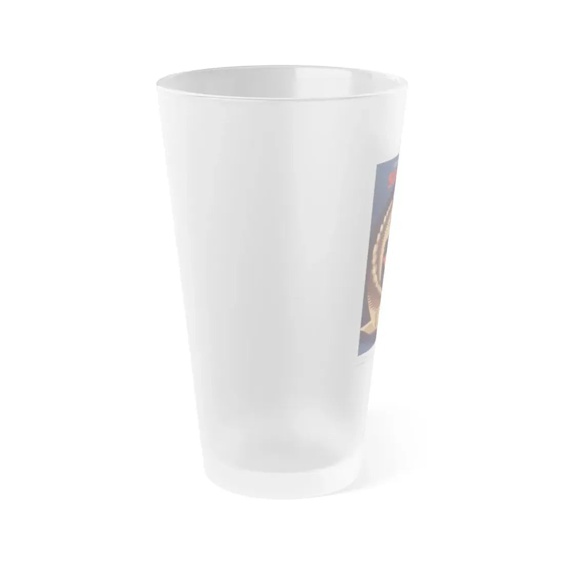 Soviet Era Poster 494 - Frosted Pint Glass 16oz - Go Mug Yourself