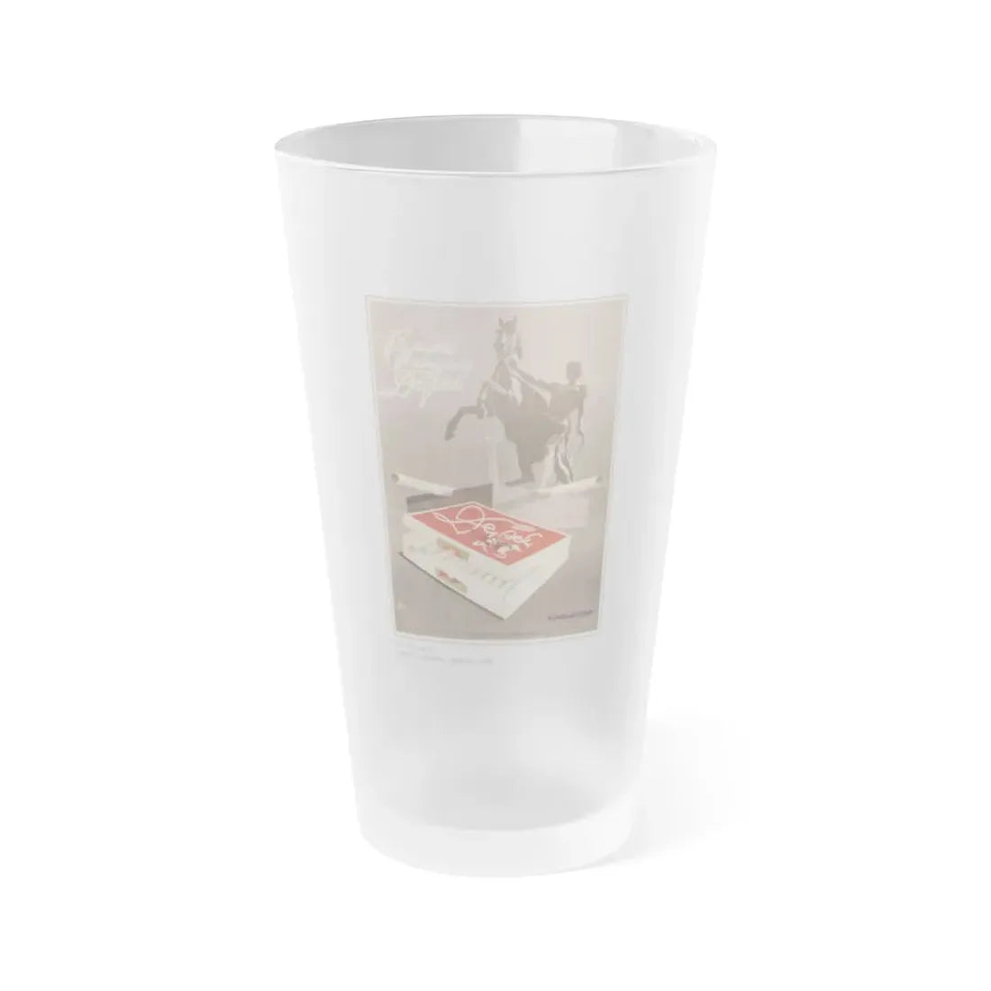 Soviet Era Poster 495 - Frosted Pint Glass 16oz 16oz Frosted - Go Mug Yourself