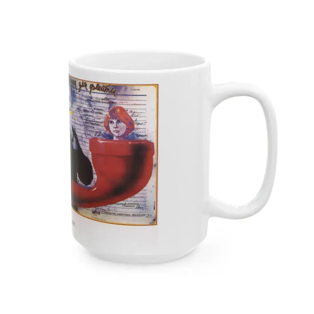Soviet Era Poster 50 - White Coffee Mug - Go Mug Yourself