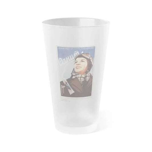 Soviet Era Poster 502 - Frosted Pint Glass 16oz Default Title - Go Mug Yourself