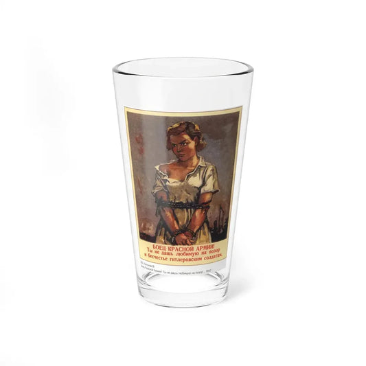 Soviet Era Poster 536 - Pint Glass 16oz 16oz - Go Mug Yourself