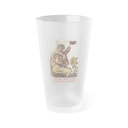 Soviet Era Poster 545 - Frosted Pint Glass 16oz Default Title - Go Mug Yourself