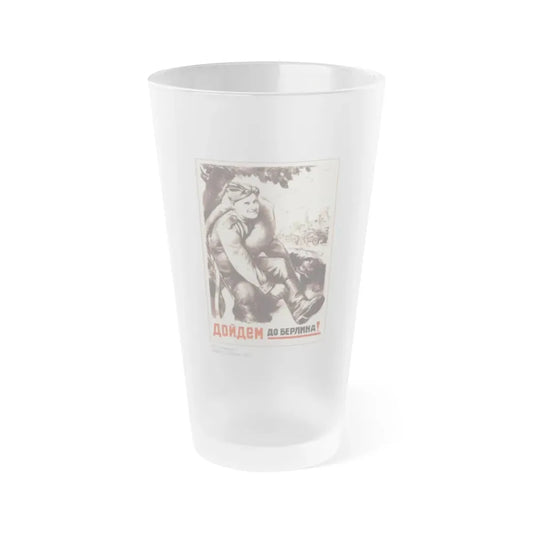 Soviet Era Poster 550 - Frosted Pint Glass 16oz Default Title - Go Mug Yourself