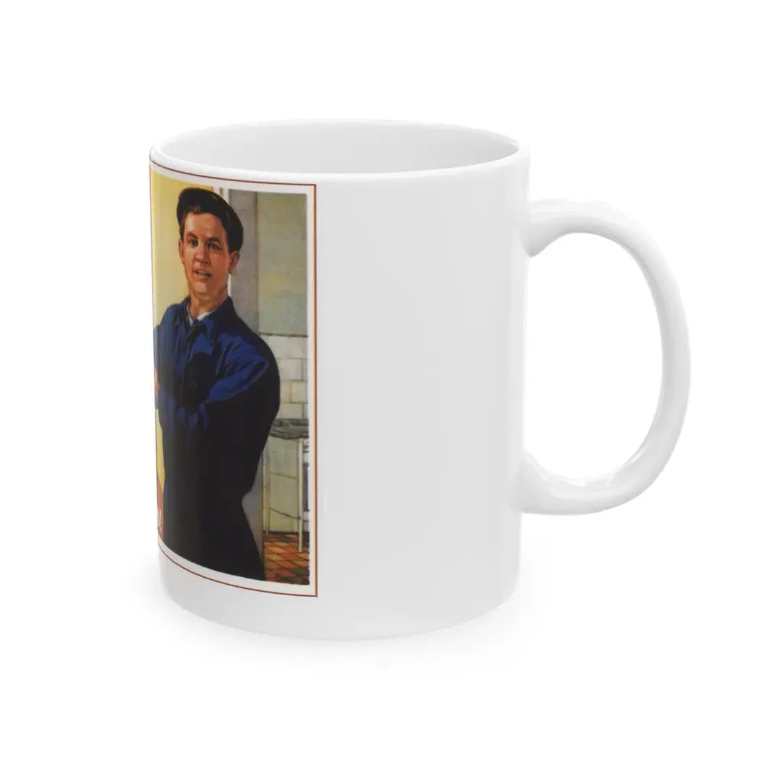 Soviet Era Poster 580 - White Coffee Mug - Go Mug Yourself