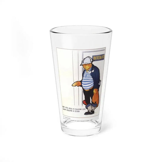 Soviet Era Poster 588 - Pint Glass 16oz 16oz - Go Mug Yourself