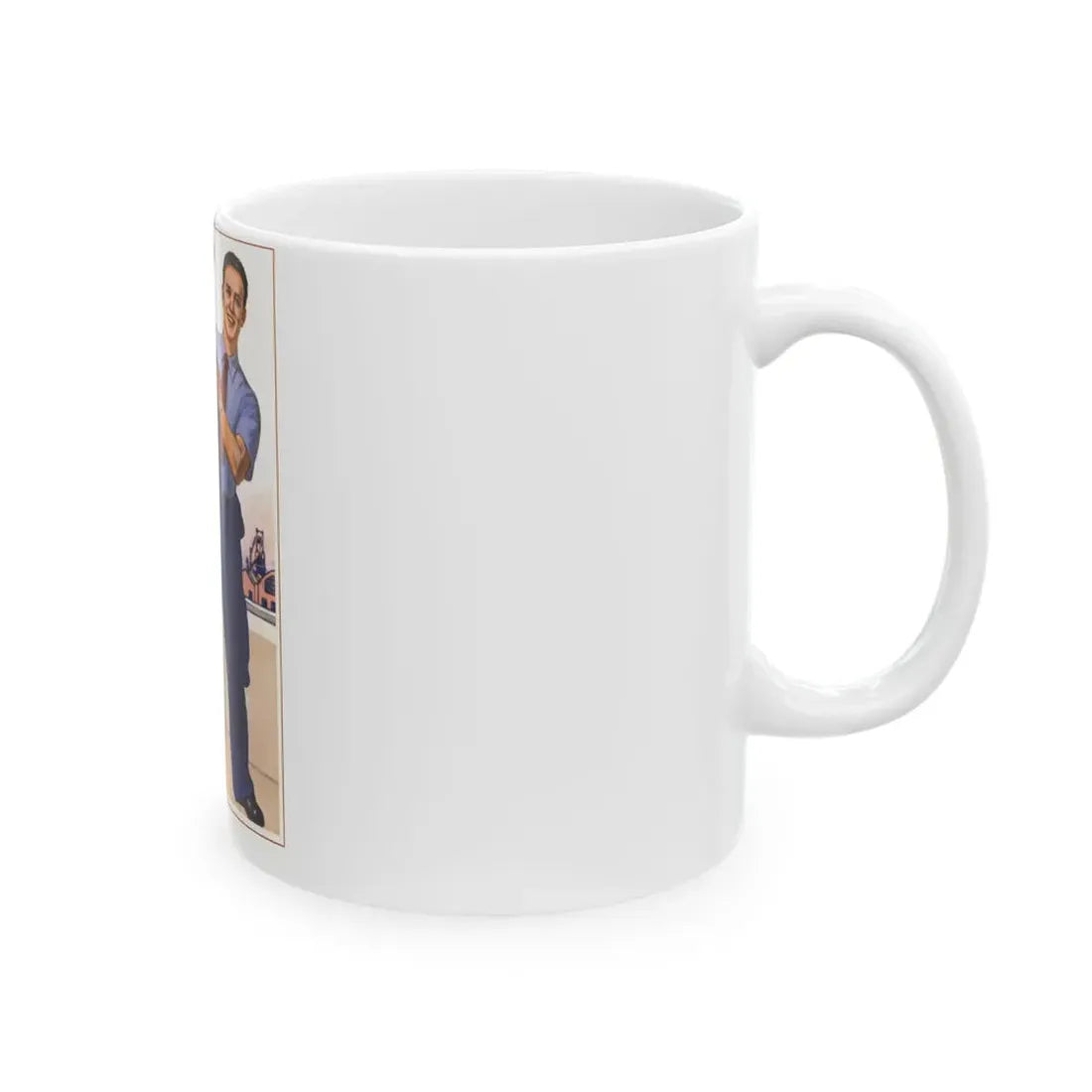 Soviet Era Poster 594 - White Coffee Mug - Go Mug Yourself