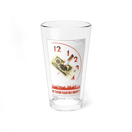 Soviet Era Poster 595 - Pint Glass 16oz 16oz - Go Mug Yourself