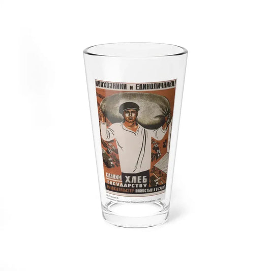Soviet Era Poster 6 - Pint Glass 16oz 16oz - Go Mug Yourself