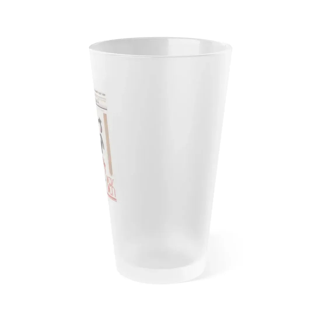 Soviet Era Poster 68 - Frosted Pint Glass 16oz - Go Mug Yourself