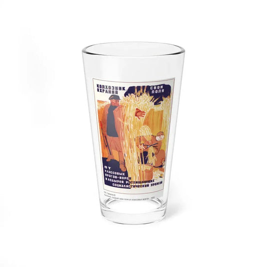 Soviet Era Poster 72 - Pint Glass 16oz 16oz - Go Mug Yourself