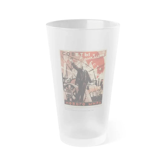 Soviet Era Poster 95 - Frosted Pint Glass 16oz Default Title - Go Mug Yourself