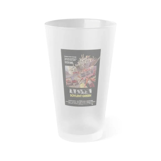SOYLENT GREEN 1973 Movie Poster - Frosted Pint Glass 16oz 16oz Frosted - Go Mug Yourself