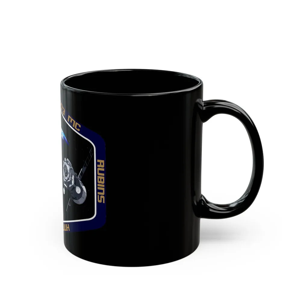 Soyuz MS-01 (Soyuz Programme) Black Coffee Mug-Go Mug Yourself