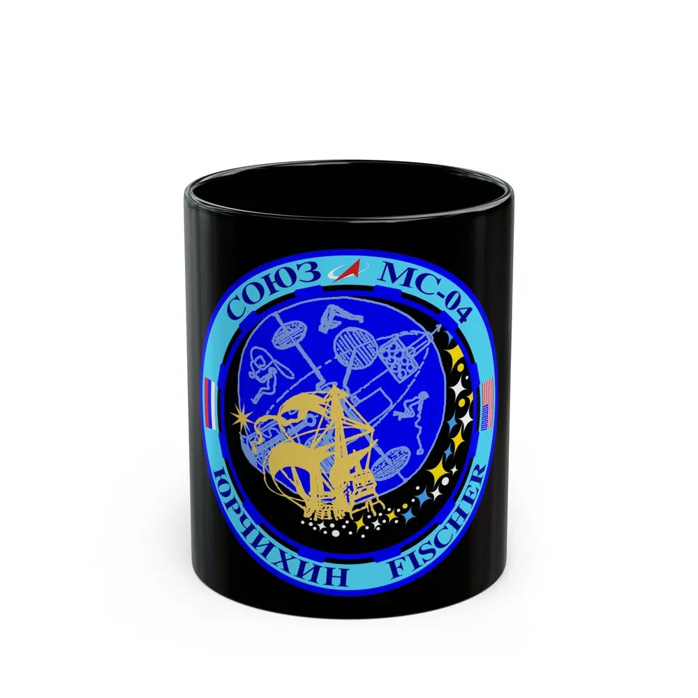 Soyuz MS-04 (Soyuz Programme) Black Coffee Mug-11oz-Go Mug Yourself